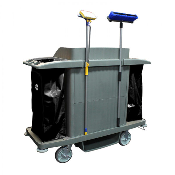 COMPASS HARD FRONT HOUSEKEEPING TROLLEY -SYDNEYCLEANINGSUPPLIES