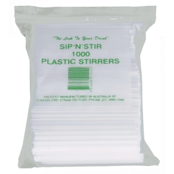 SIP 'N' STIR PLASTIC STIRRERS-SYDNEYCLEANINGSUPPLIES